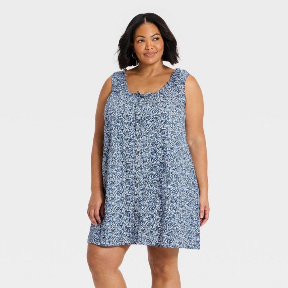 Universal Thread - Women's Mini Swing Shift Dress - Universal Thread  Navy Blue